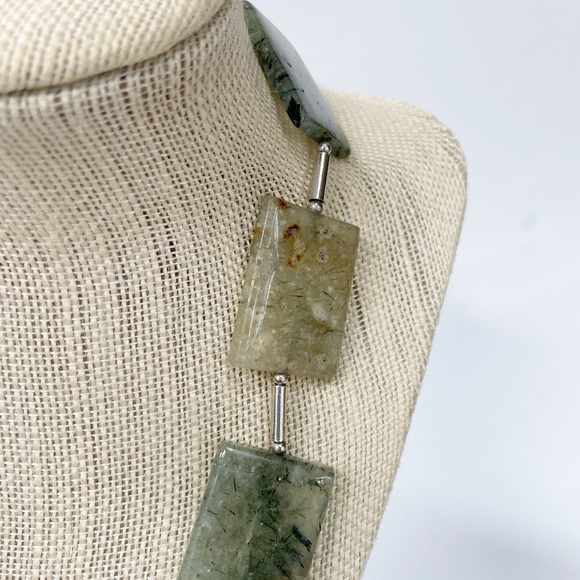 Genuine Gemstone Statement Necklace - Picture 5 of 11